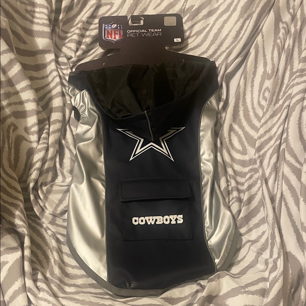 NFL Dallas Cowboys Dog Jacket Size: L